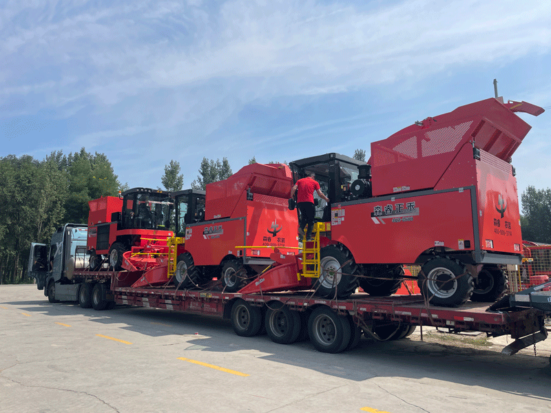 Chế Tác Bằng Sự Tận Tâm, Hướng Đến Khách Hàng! Máy Thu Hoạch Ủ Chua Senrui Đang Được Xếp Hàng Và Giao Đi Với Số Lượng Lớn.